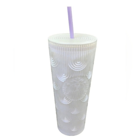 Starbucks 2023 Spring Pearl White 24oz Mermaid Venti Tumbler New - Picture 2 of 9